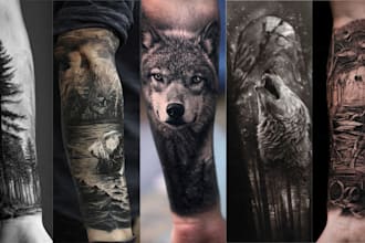 draw a realistic realism tattoo design for you