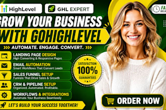 gohighlevel landing page,gohighlevel expert and ghl email automation