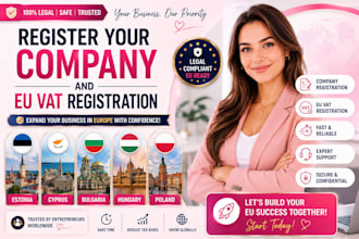 help register company and eu vat in estonia, cyprus, bulgaria, hungary, poland