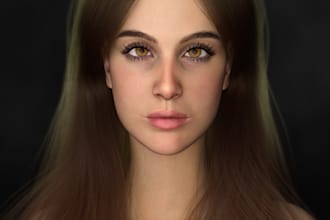 create realistic metahuman and daz3d characters for games and animation
