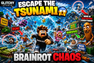 create escape tsunami for brainrots, roblox game development, roblox modeler