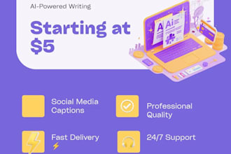 write engaging social media captions and blog posts using ai