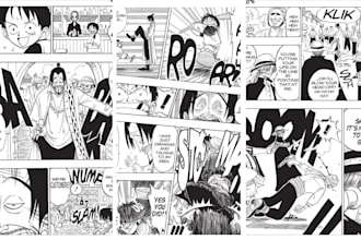 draw shonen manga comic page anime fight scene webtoon storyboard light novel