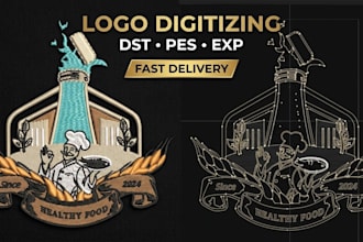 professionally digitize your logo for embroidery machines