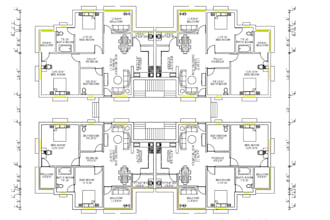 design professional autocad 2d house plans as a draftsman