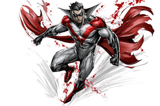 superhero character for comics