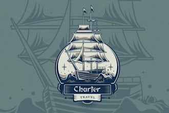 design professional boat, yacht, and ship logo design