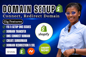 connect and  verify domain to shopify, godaady or any platform, fix domain dsn