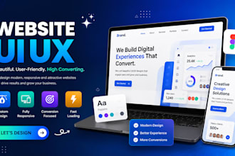 design professional user friendly figma uiux for website