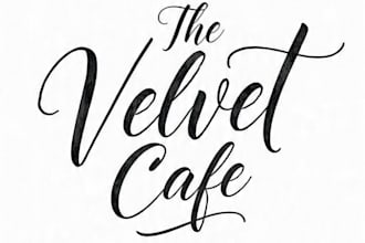 do custom calligraphy hand lettering logo