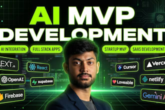 build mvp websites and apps for startups using google studio loveable replit
