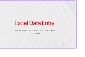 handle excel data and PDF