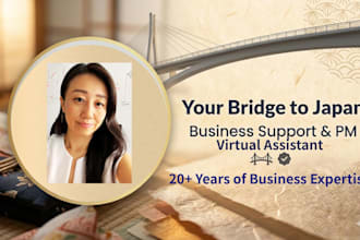 be your japan virtual assistant and pm for business support