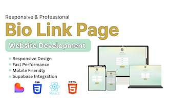 build a custom link in bio page for instagram and tiktok
