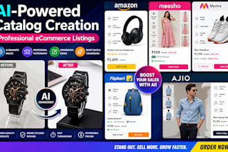 create ai powered ecommerce catalog images for amazon meesho myntra flipkart etc