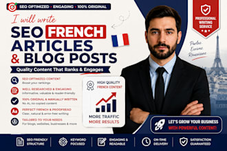 write SEO french articles and blog posts
