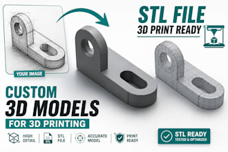 modify, fix, model stl files for 3d printing design
