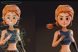 2d 3d model rig fix animate 52 arkit blendshape blender cc5 c4d iclone cc4