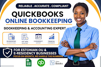 do setup, cleanup and bookkeeping in quickbooks online, catchup, reconciliation