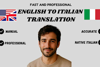 manually translate books from english to italian