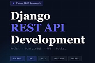 build a rest API with django and python