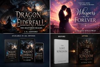 disenare portada de libro de fantasia, romance y ebook