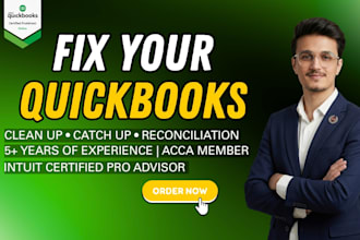 do quickbooks cleanup, reconciliation and financial statements
