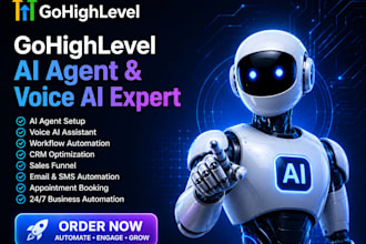 create gohighlevel ai agent, voice ai and workflow automation