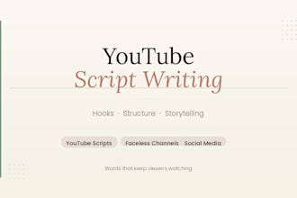 write engaging youtube and social media video scripts