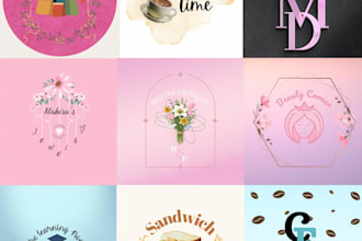 make a clean and aesthetic logo in canva