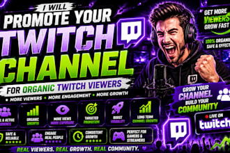 promote your twitch channel for organic twitch viewers
