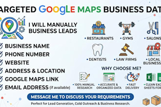 collect targeted local business leads from google maps