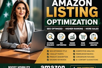 write amazon SEO listing for higher ranking and sales