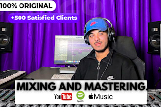 mix and master your song or music album as an audio producer engineer