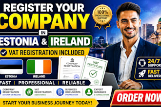register your company in estonia or ireland with vat registration