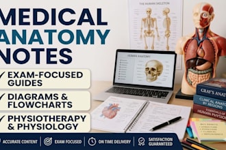 create medical anatomy notes for students