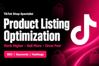optimize tiktok shop product listings for more sales