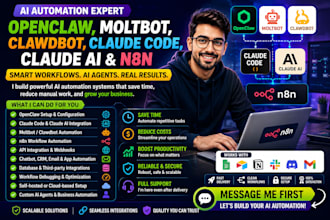 setup openclaw claude code ai agent and n8n automation