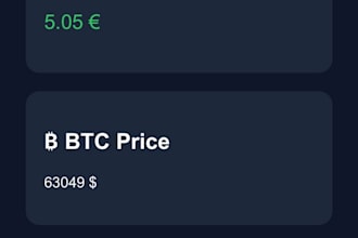 create crypto dashboard webapp