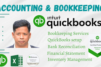be your quickbooks online accountant and bookkeeper