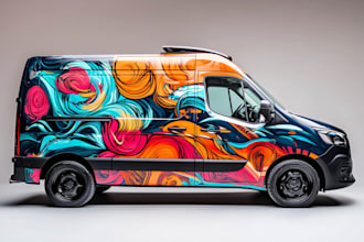 design professional car wrap, van wrap