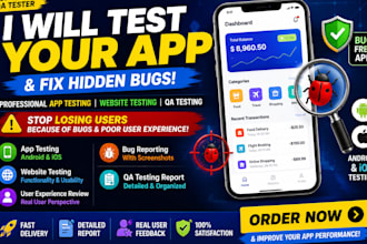 do website review app t QA app testing ios andriod testing
