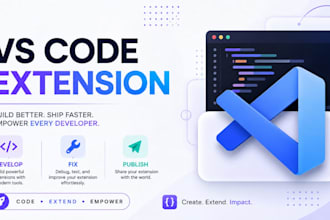 build, fix or develop vs code extension or vscode plugin