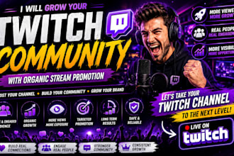 promote your twitch channel for organic community growth