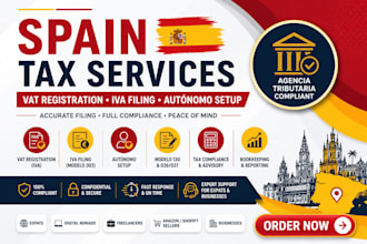 do spain vat registration iva filing and autónomo tax spain setup