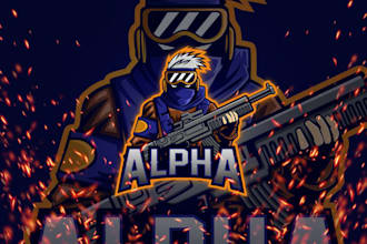 make an amazing alpha ant mascot logo with unlimited revision