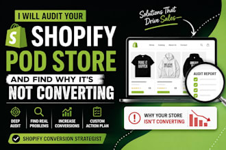 diagnose why your shopify pod store is not converting