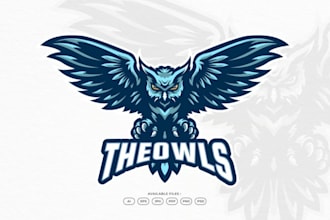 design an eagle, falcon, owl, bird logo or illustration