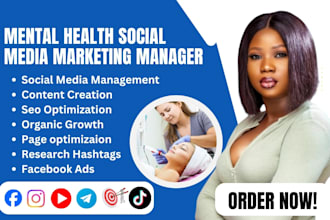 be your social media marketing manager for mental health and therapy wellness