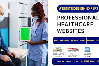 design medical healthcare, homecare, dental clinic website staffing agency